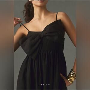 MSRP $198 | NEW Anthropologie Hutch Linen Bow Jumpsuit Size XS-S | SAME DAY SHIP